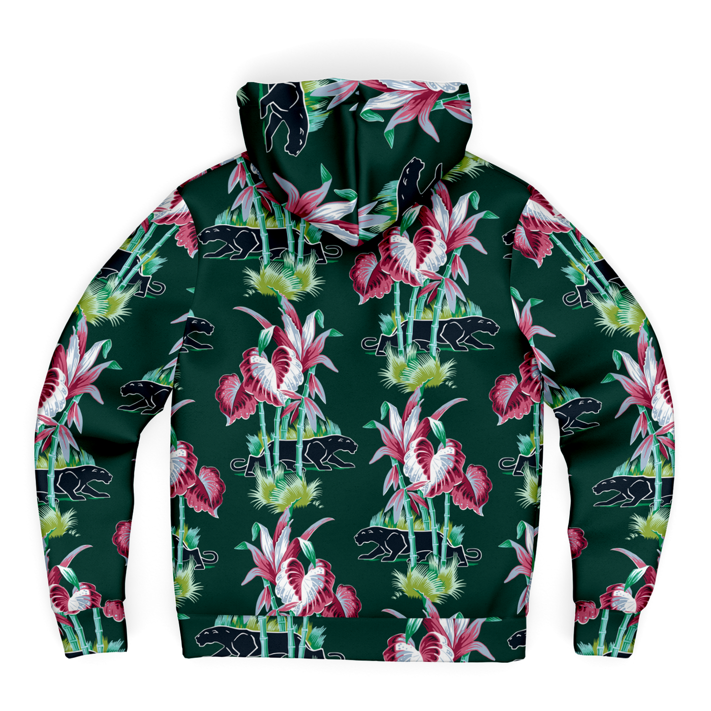 The Aloha Sherpa-Lined Hoodie – Jungle Cat: Dark Green