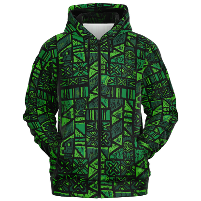 The Aloha Hoodie – Shelter Island Tapa: Fern Grotto
