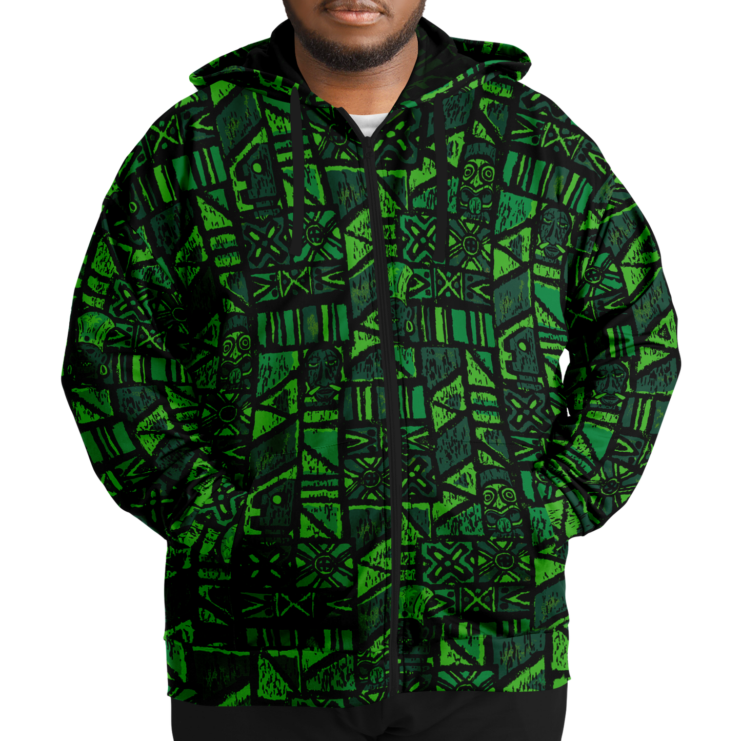 The Aloha Hoodie - PLUS-SIZE – Shelter Island Tapa: Fern Grotto