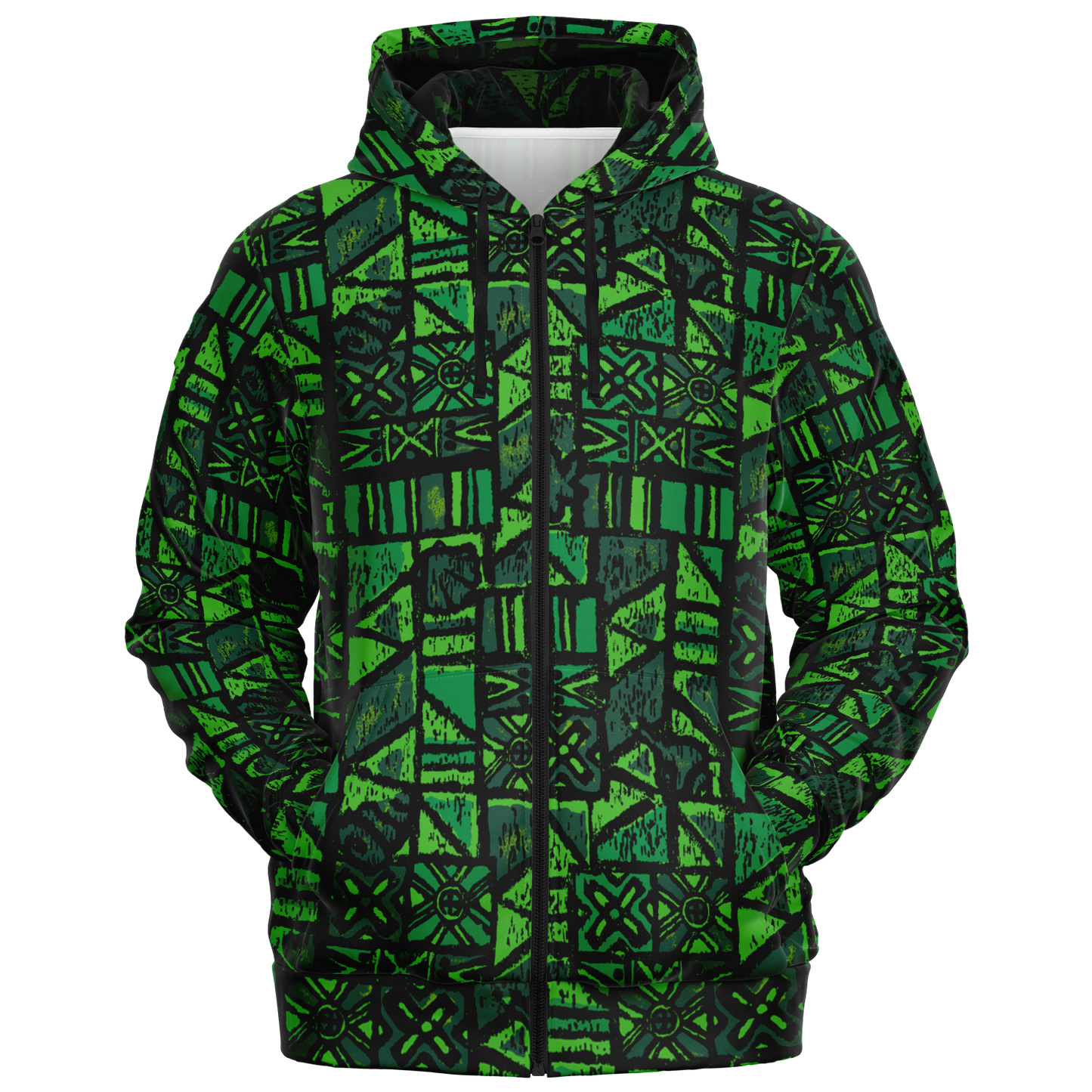 The Aloha Hoodie – OG Tapa: Fern Grotto