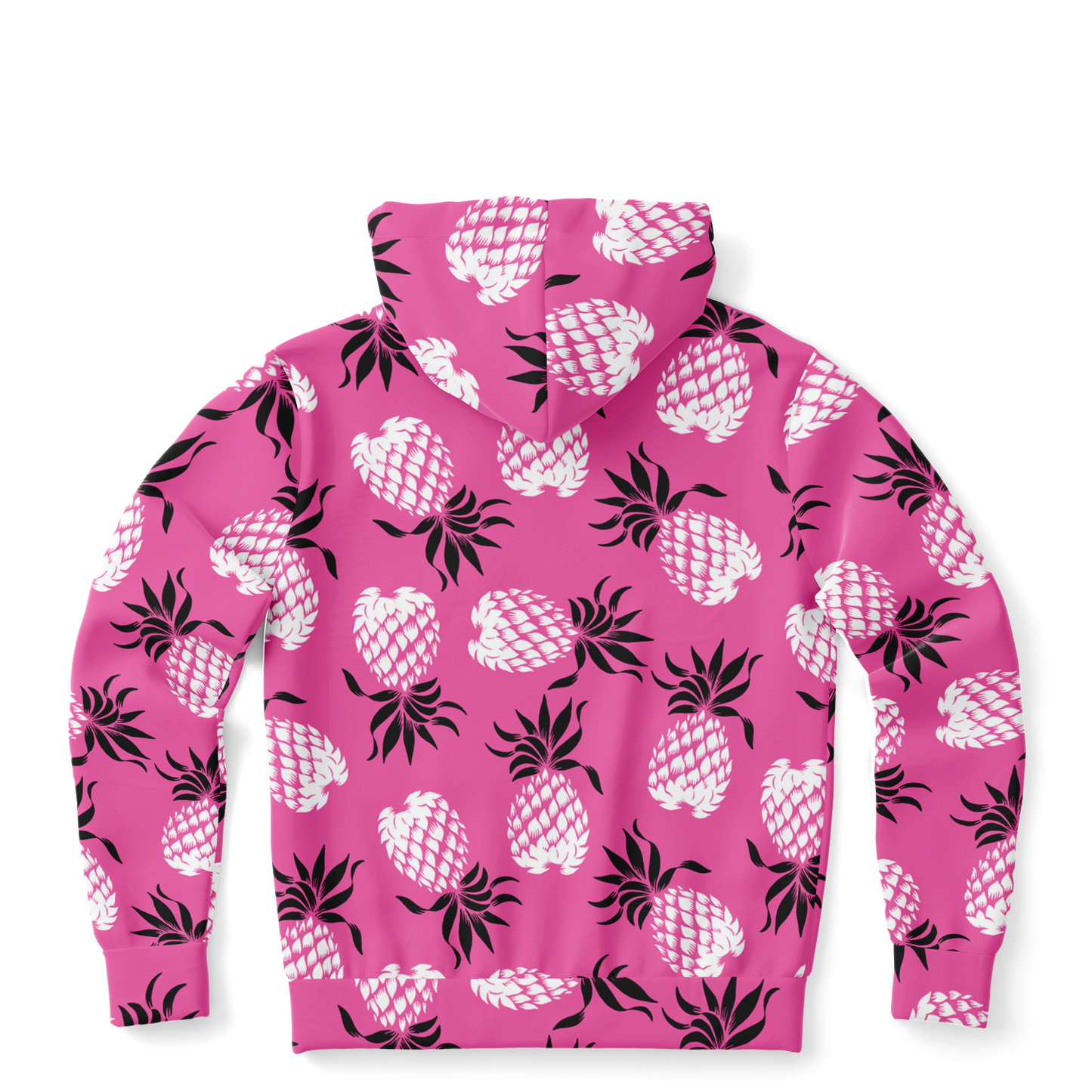 The Aloha Hoodie – Pineapples of Eternity: Pink+Black+White