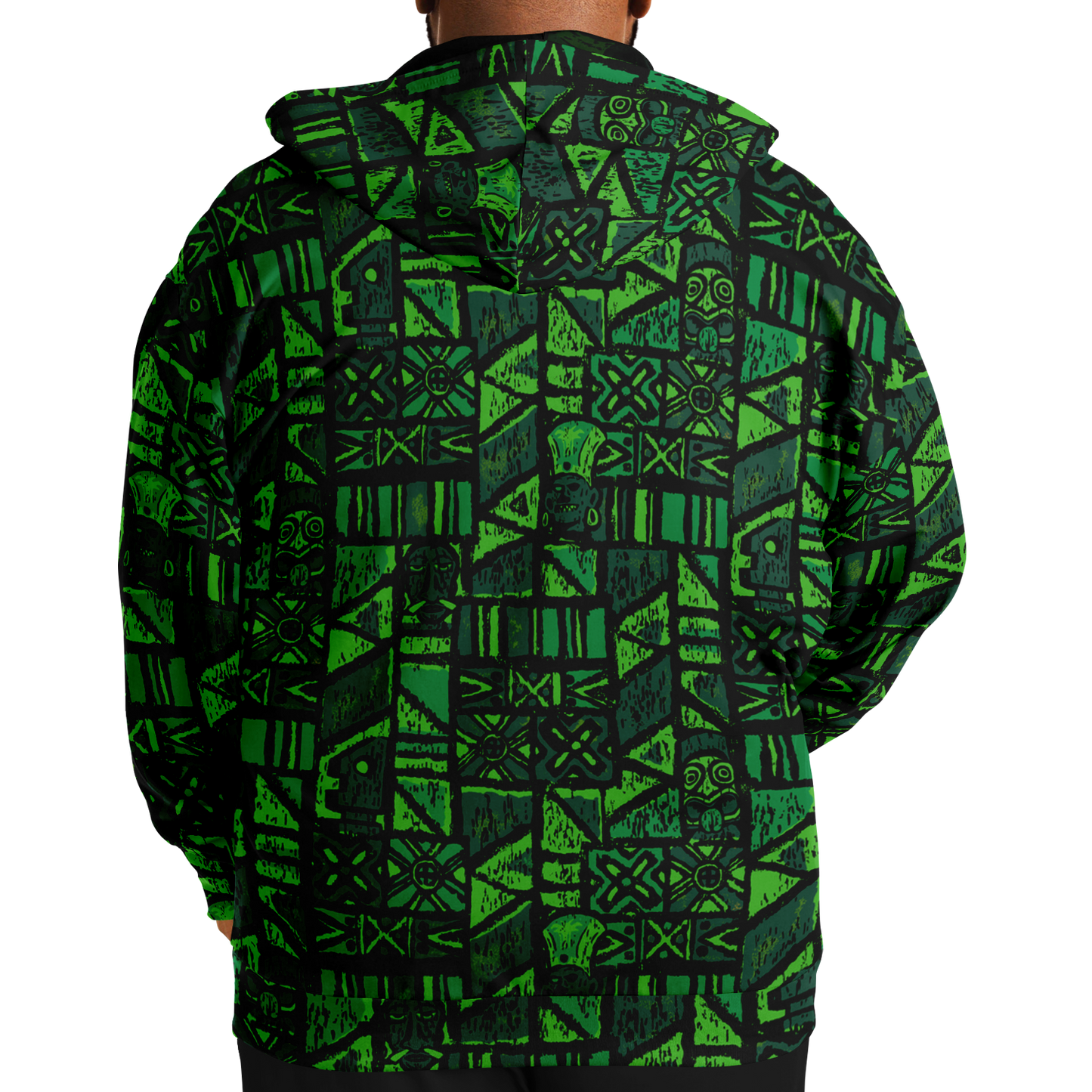 The Aloha Hoodie - PLUS-SIZE – Shelter Island Tapa: Fern Grotto