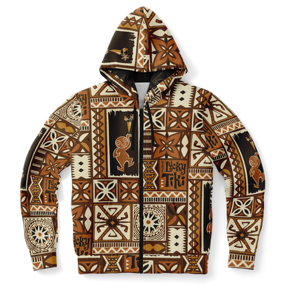 The Aloha Hoodie – LuckyTiki: Brown+Orange