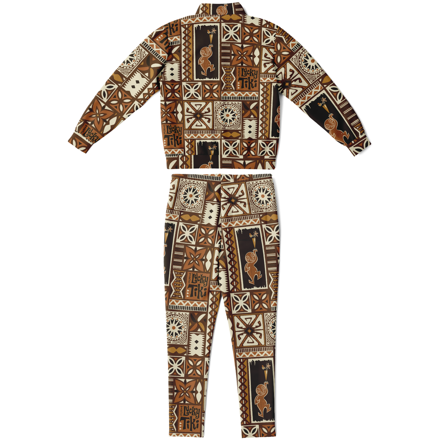The Aloha Tracksuit – LuckyTiki: Brown+Orange