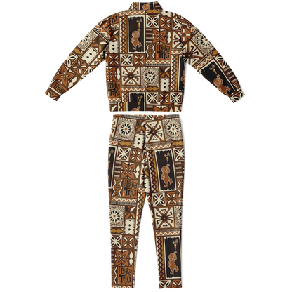 The Aloha Tracksuit – LuckyTiki: Brown+Orange