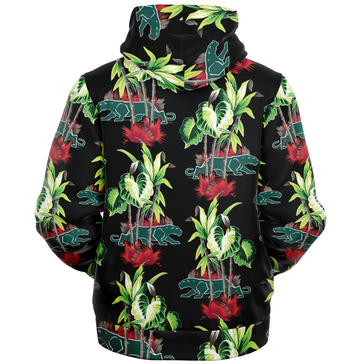 The Aloha Sherpa-Lined Hoodie – Jungle Cat: Black
