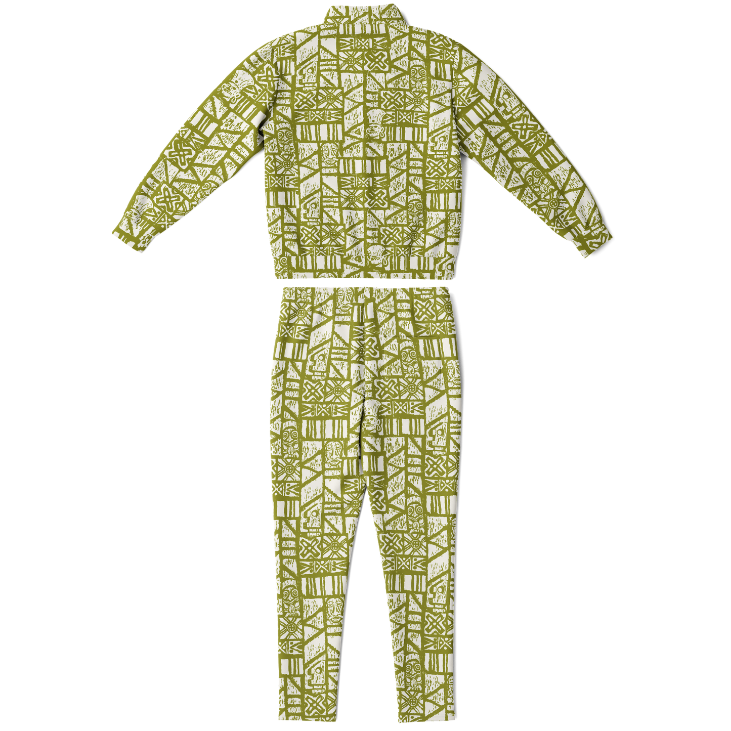 The Aloha Tracksuit – Shelter Island Tapa: White+Olive