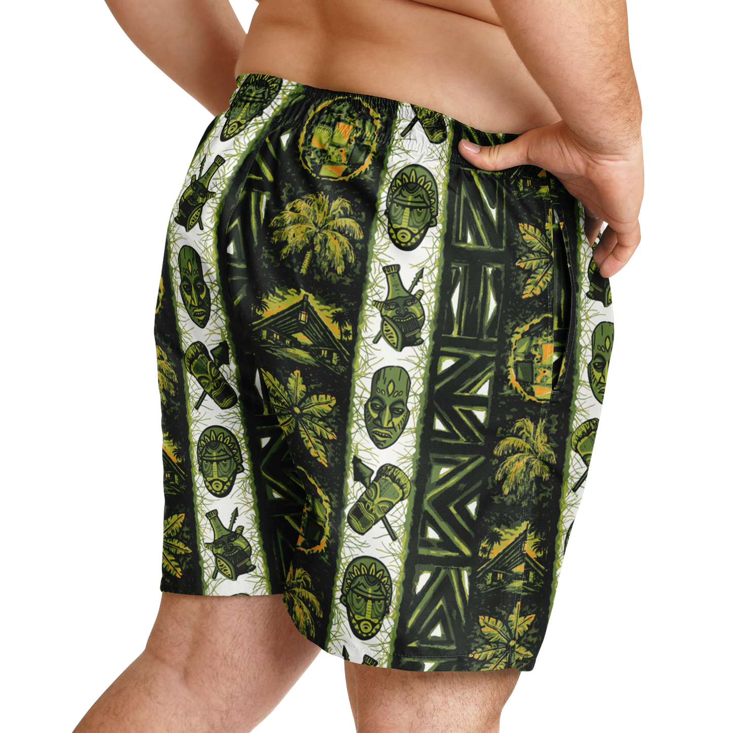 Swim Trunks – PLUS SIZE– Caliente: Green