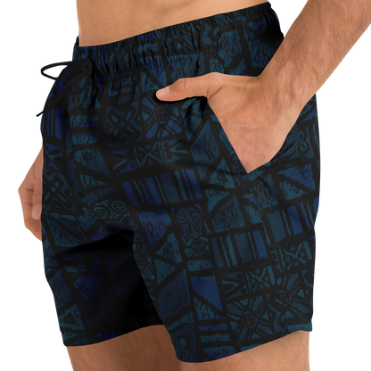 Swim Trunks – Shelter Island Tapa: Midnight Lagoon DARK