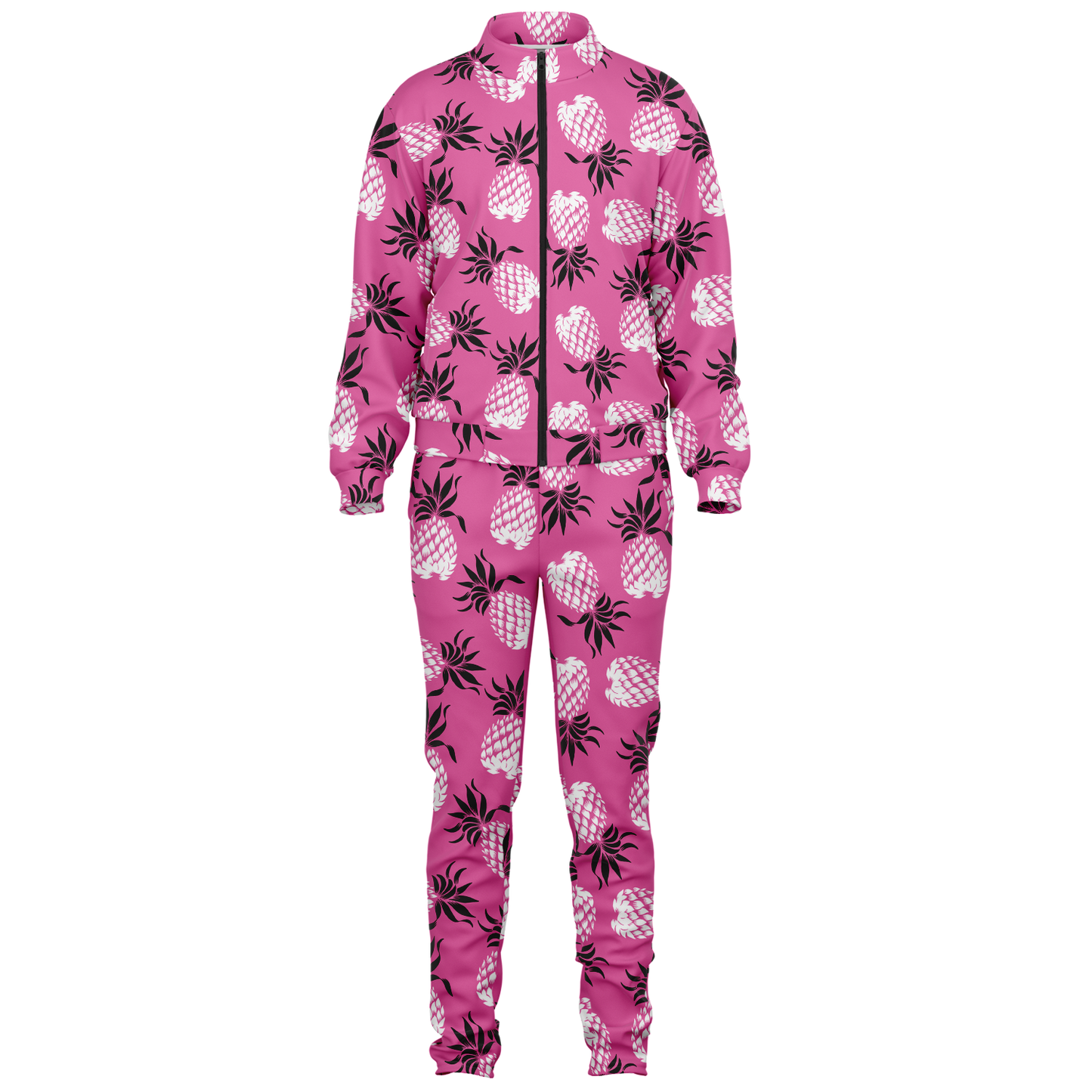 The Aloha Tracksuit – Pineapples of Eternity: Pink+Black+White