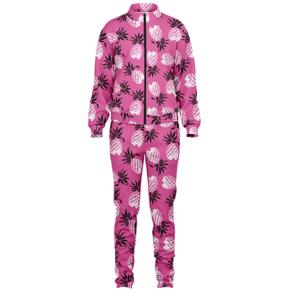 The Aloha Tracksuit – Pineapples of Eternity: Pink+Black+White