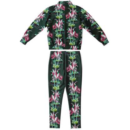 The Aloha Tracksuit – Jungle Cat: Dark Green+Black