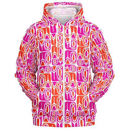 The Aloha Hoodie – Circa70: Pink+Orange+White