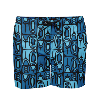 Swim Trunks – PLUS SIZE – Circa70: Dark Blue+Light Blue