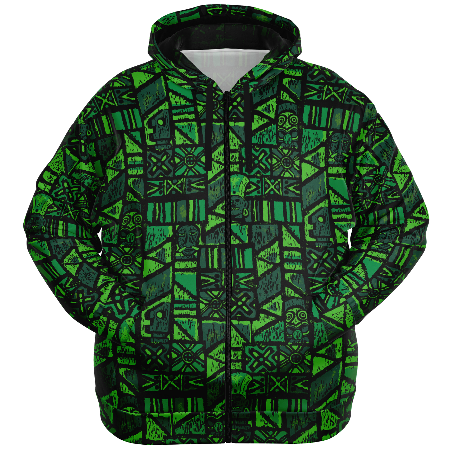 The Aloha Hoodie - PLUS-SIZE – Shelter Island Tapa: Fern Grotto