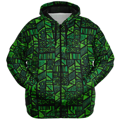 The Aloha Hoodie - PLUS-SIZE – Shelter Island Tapa: Fern Grotto