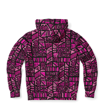 The Aloha Hoodie – Shelter Island Tapa: Dragon Fruit