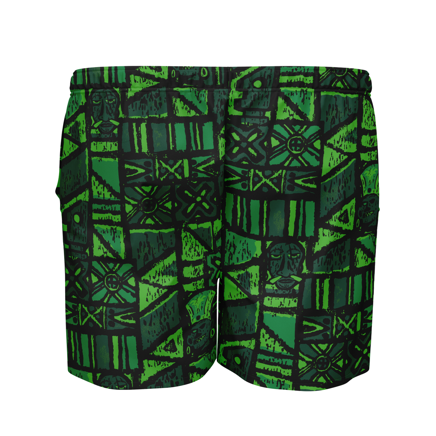 Swim Trunks – PLUS SIZE – Shelter Island Tapa: Fern Grotto