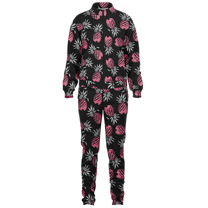 The Aloha Tracksuit – Pineapples of Eternity: Black+Grey+Pink