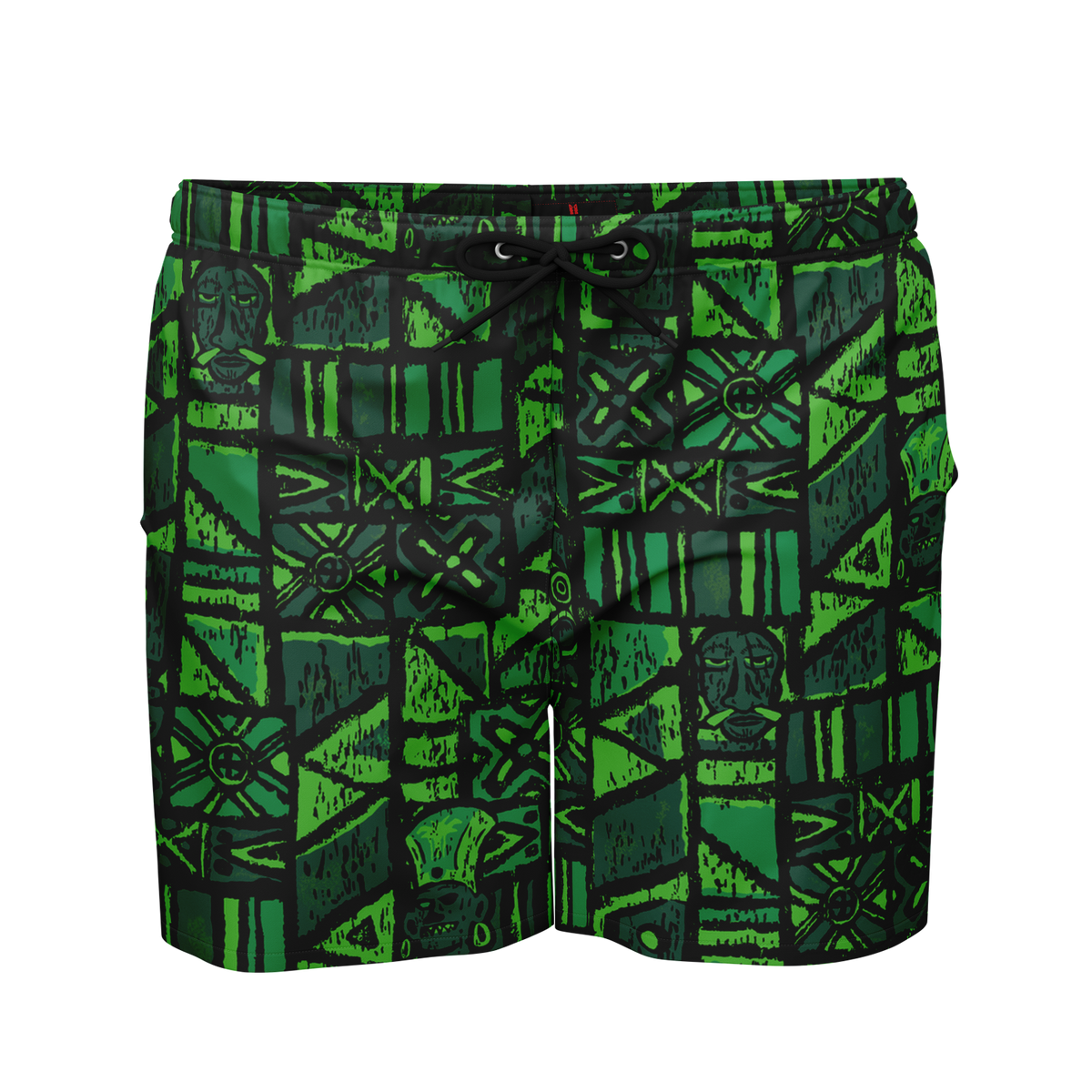 Swim Trunks – PLUS SIZE – Shelter Island Tapa: Fern Grotto