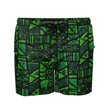 Swim Trunks – PLUS SIZE – Shelter Island Tapa: Fern Grotto