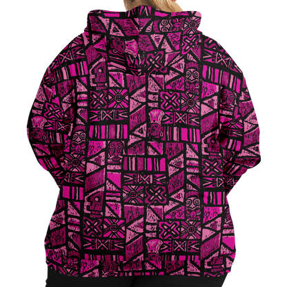 The Aloha Hoodie - PLUS-SIZE – Shelter Island Tapa: Dragon Fruit