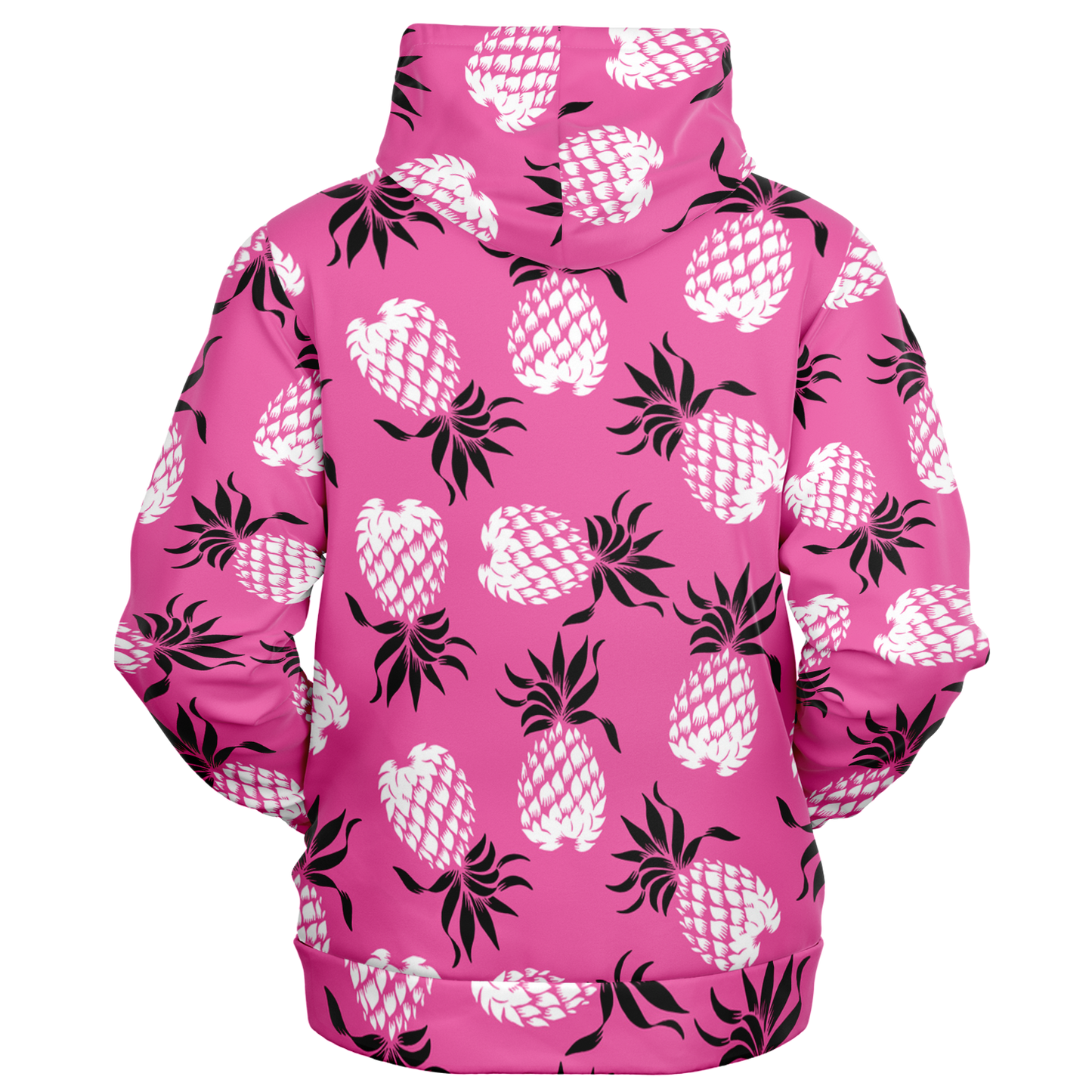 The Aloha Hoodie – Pineapples of Eternity: Pink+Black+White