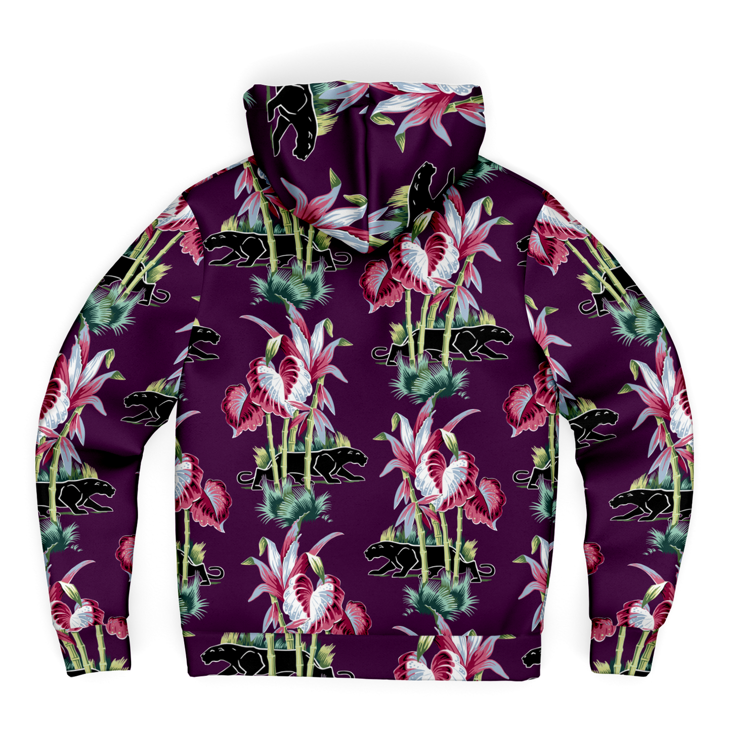 The Aloha Sherpa-Lined Hoodie – Jungle Cat: Purple