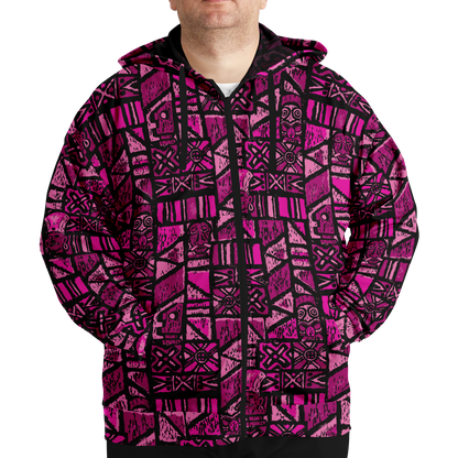 The Aloha Hoodie - PLUS-SIZE – Shelter Island Tapa: Dragon Fruit