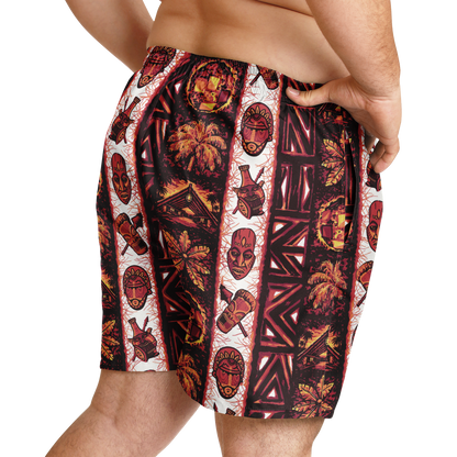 Swim Trunks – PLUS SIZE– Caliente: Red
