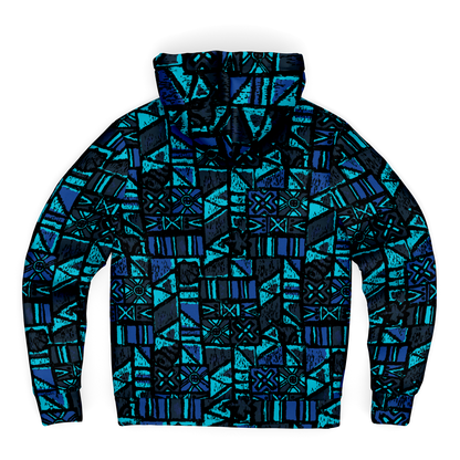 The Aloha Sherpa-Lined Hoodie – OG Tapa: Midnight Lagoon