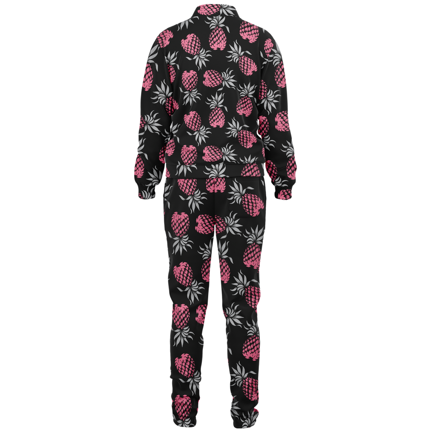 The Aloha Tracksuit – Pineapples of Eternity: Black+Grey+Pink