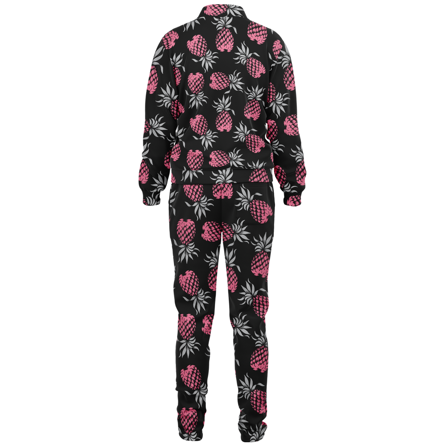 The Aloha Tracksuit – Pineapples of Eternity: Black+Grey+Pink