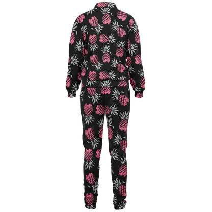 The Aloha Tracksuit – Pineapples of Eternity: Black+Grey+Pink