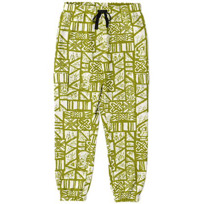 The Cargo Sweatpant – Isle Tapa: White+Olive