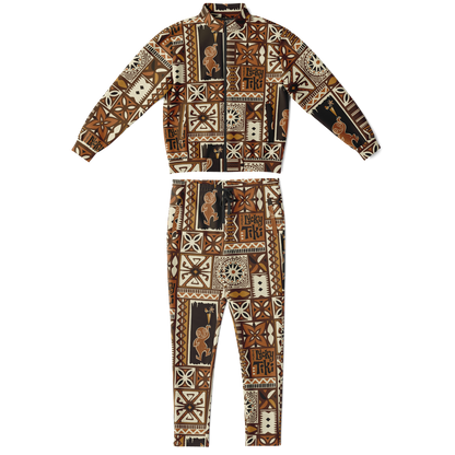 The Aloha Tracksuit – LuckyTiki: Brown+Orange
