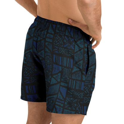 Swim Trunks – Shelter Island Tapa: Midnight Lagoon DARK
