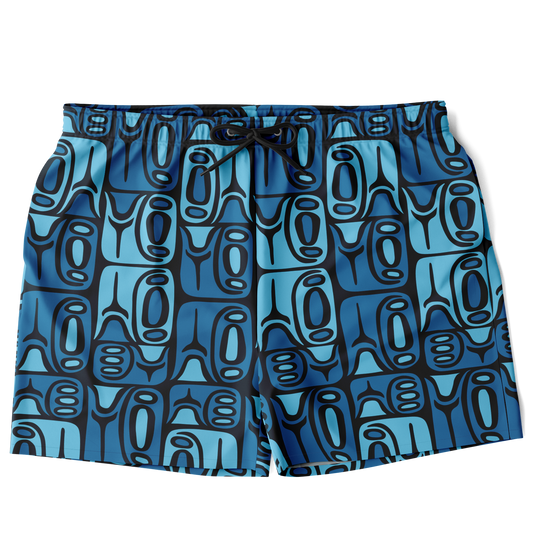 Swim Trunks – PLUS SIZE – Circa70: Dark Blue+Light Blue
