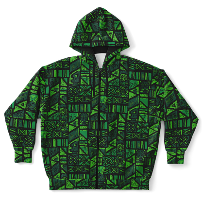 The Aloha Hoodie - PLUS-SIZE – Shelter Island Tapa: Fern Grotto