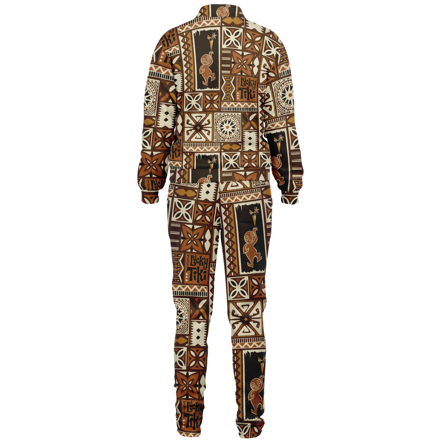 The Aloha Tracksuit – LuckyTiki: Brown+Orange