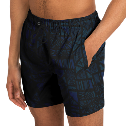 Swim Trunks – Shelter Island Tapa: Midnight Lagoon DARK