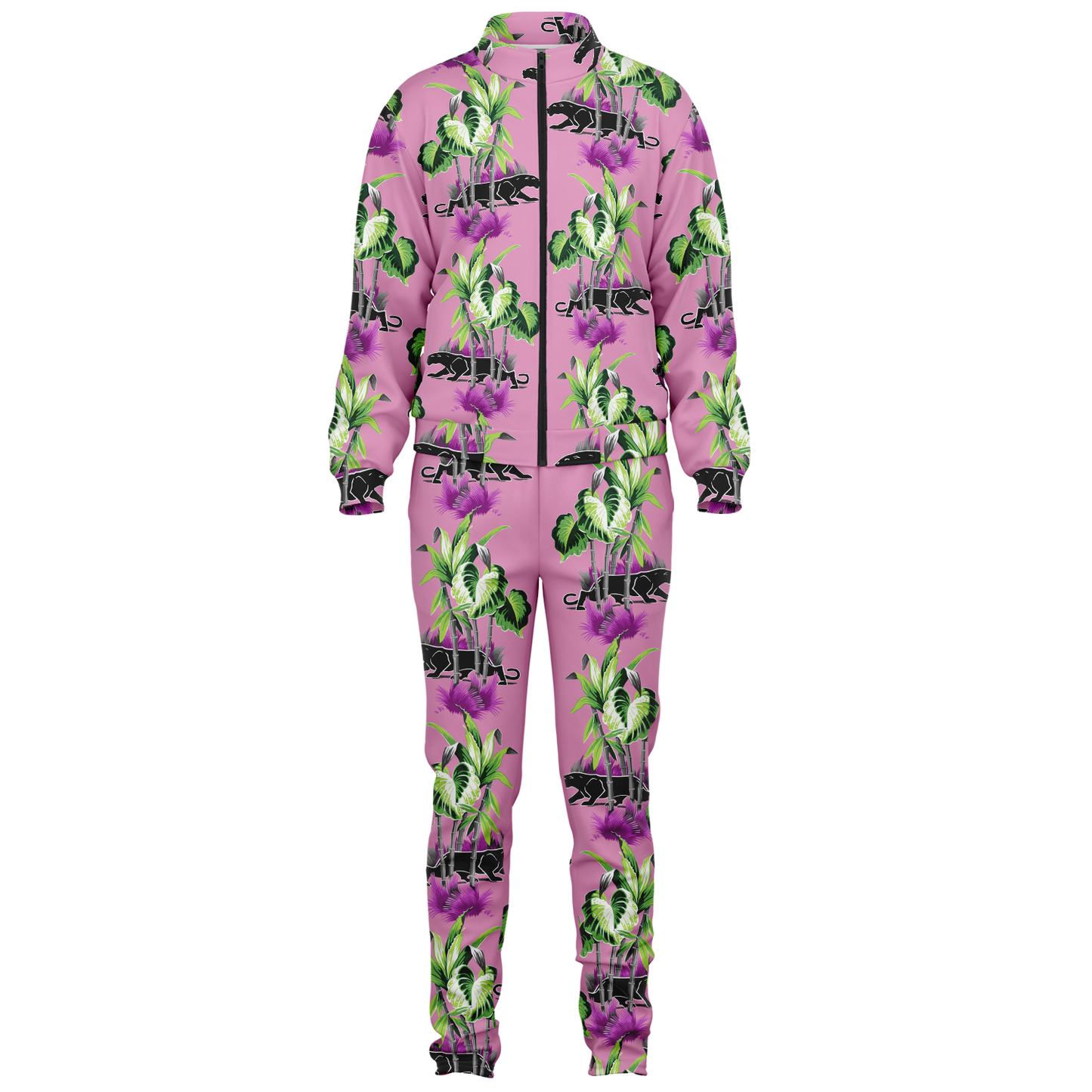 The Aloha Tracksuit – Jungle Cat: Pink+Black