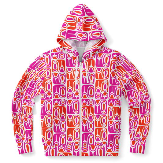 The Aloha Hoodie – Circa70: Pink+Orange+White