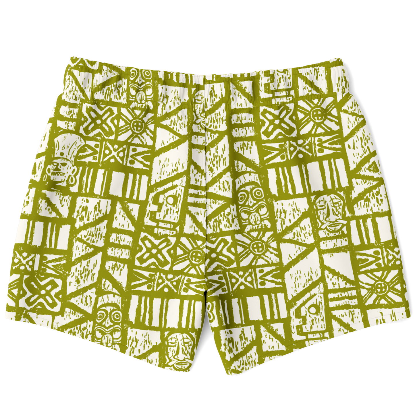 Swim Trunks – Shelter Island Tapa: White+Olive