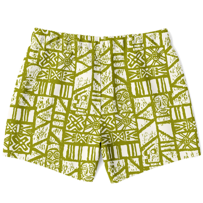 Swim Trunks – Shelter Island Tapa: White+Olive