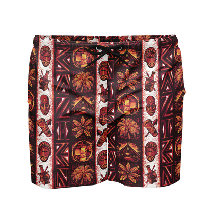 Swim Trunks – PLUS SIZE– Caliente: Red
