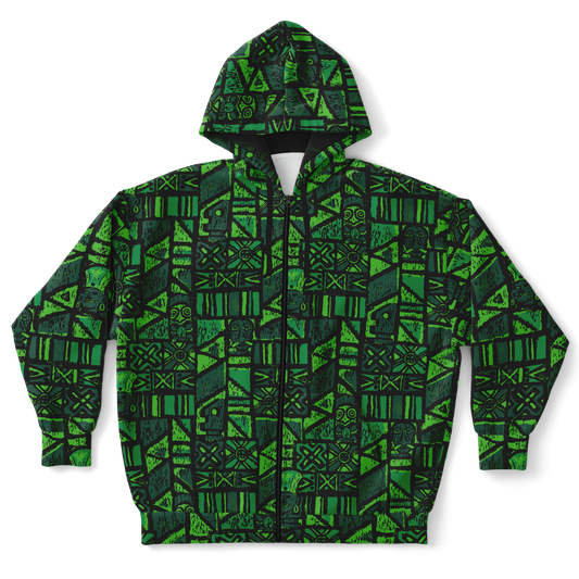 The Aloha Hoodie - PLUS-SIZE – Shelter Island Tapa: Fern Grotto