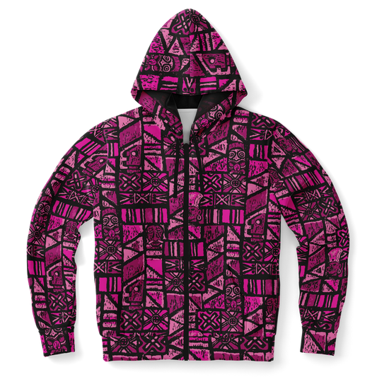 The Aloha Hoodie – Shelter Island Tapa: Dragon Fruit