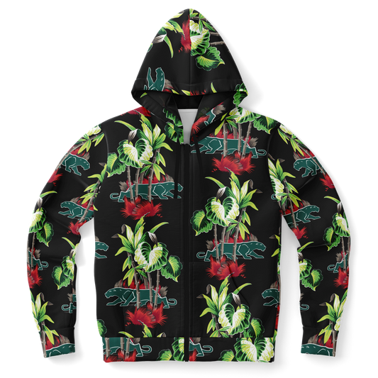 The Aloha Hoodie – Jungle Cat: Black+Green