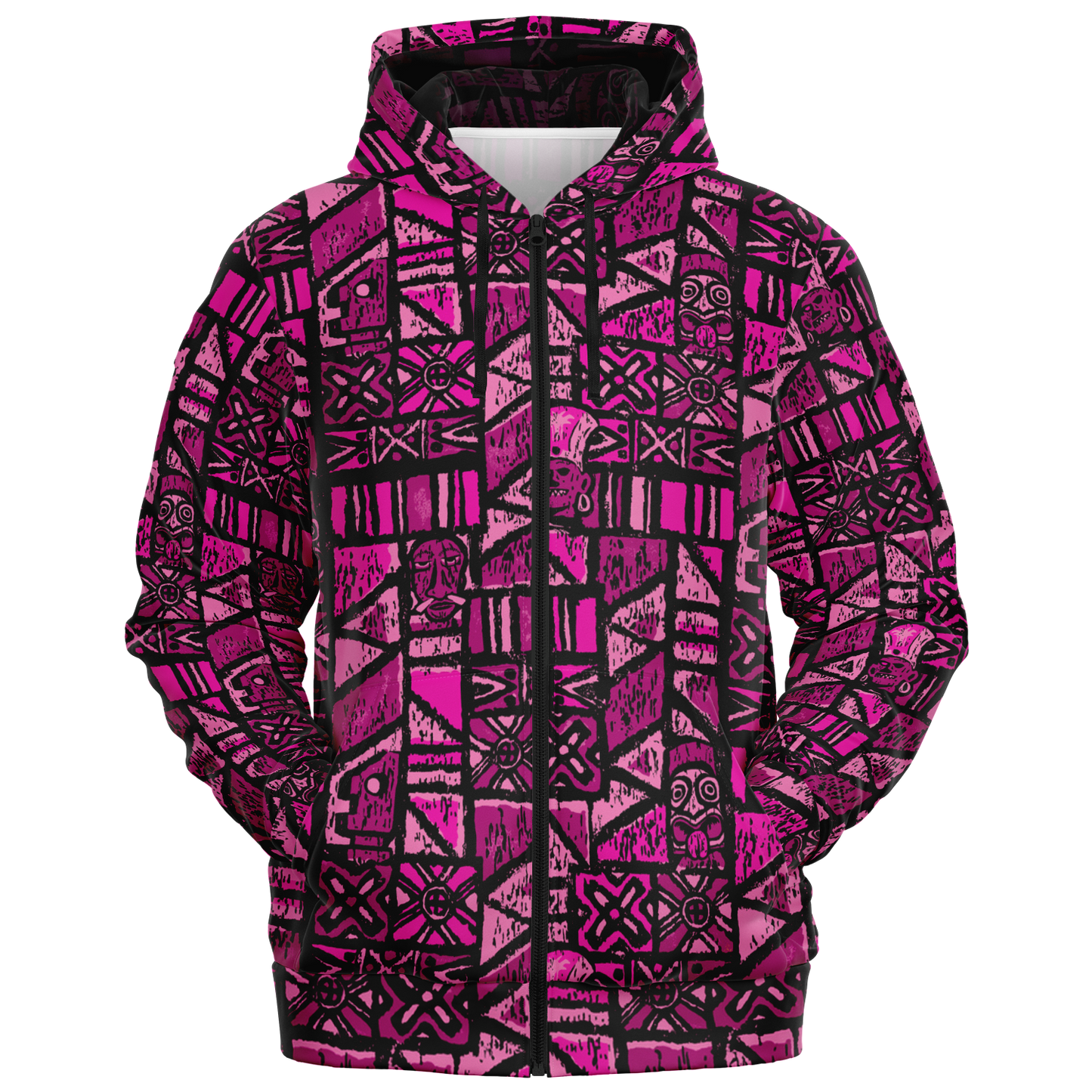 The Aloha Hoodie – Shelter Island Tapa: Dragon Fruit